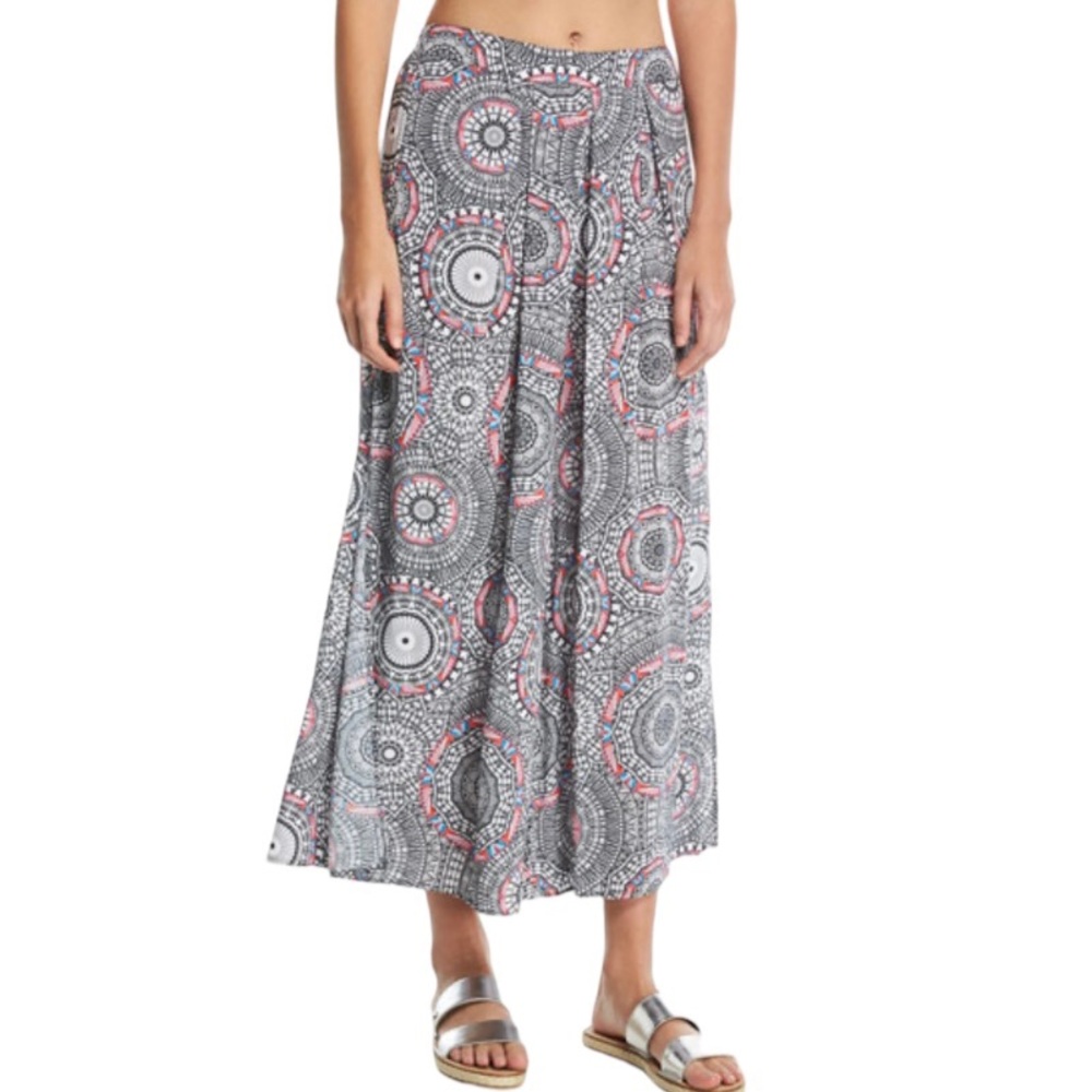 Seafolly Australia Crochet Print Split Pants Size Small